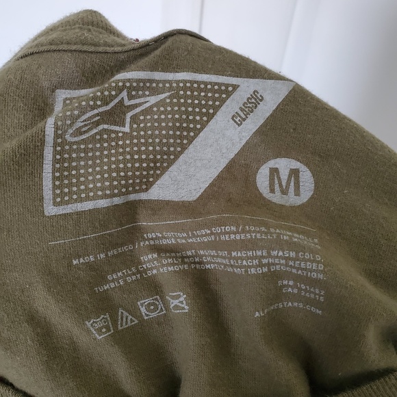 3for$25 Freedom of Riding green orange Alpinestars tee-shirt medium astars track - Picture 5 of 5